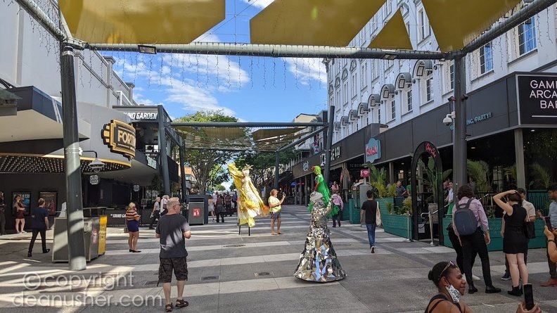 Brunswick Street Mall Costumes and Cafes